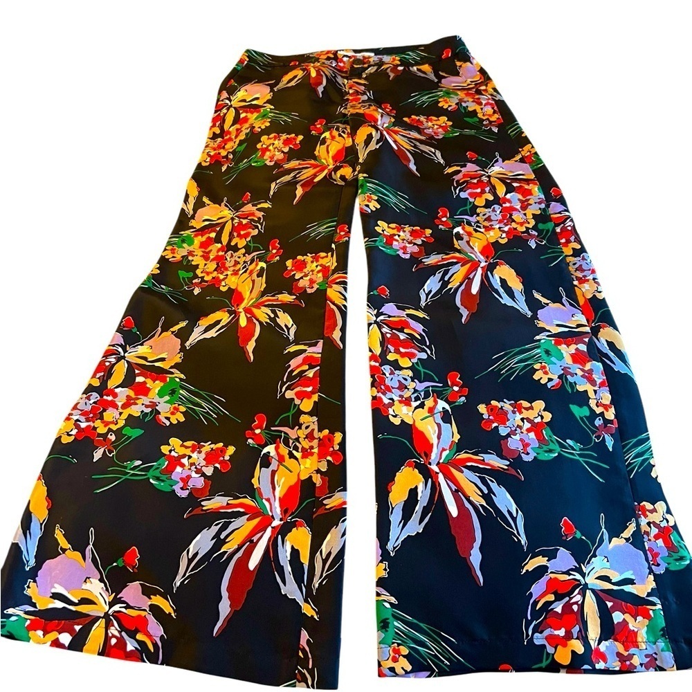 Derek Lam 10 Crosby Floral Wide-Leg Pants size 4